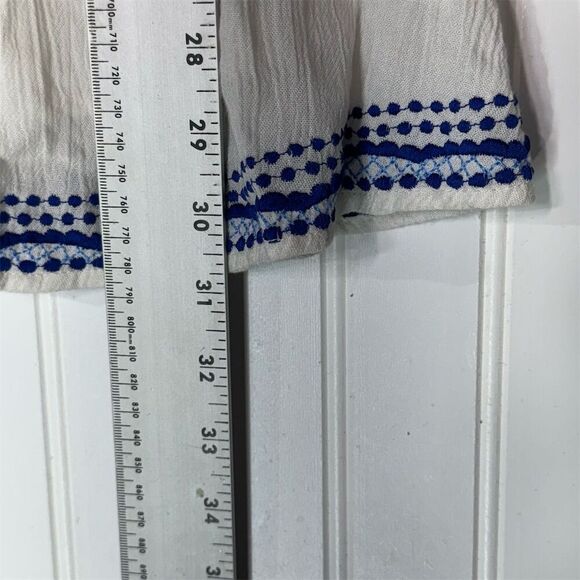 Lovers + Friends White Embroidered Tunic Dress XS Boho Peasant Top Festival Vibe - Picture 6 of 8